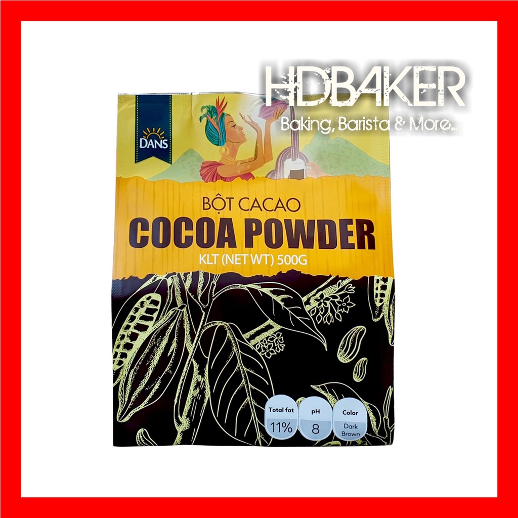 DANS - Bột cacao DANS nguyên chất - Gói 500gr
