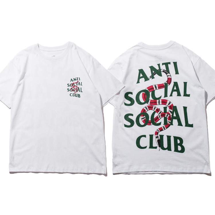 ANTI SOCIAL SOCIAL CLUB BRANDED Áo Thun Tay Ngắn In Chữ Trẻ Trung Cho Cặp Đôi