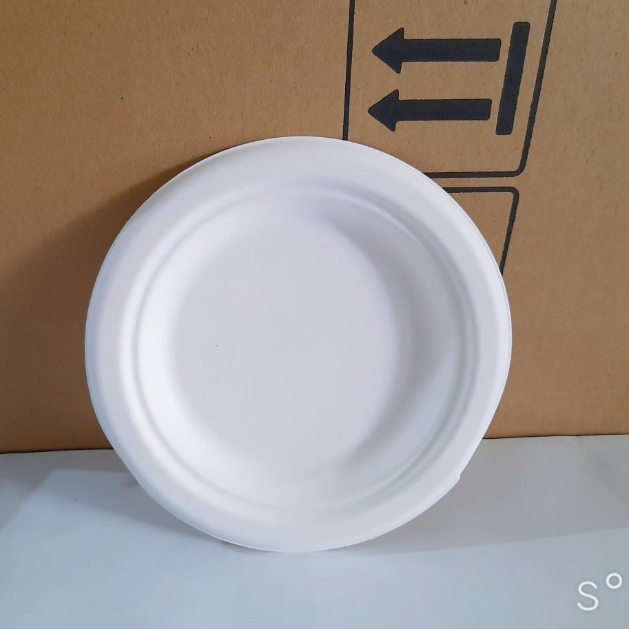 10 Đĩa Tròn Bã Mía 18cm