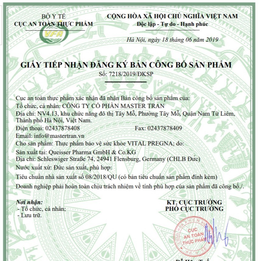 Viên uống bổ sung Vitamin và Khoáng chất cho phụ nữ mang thai - Doppelherz Vital Pregna