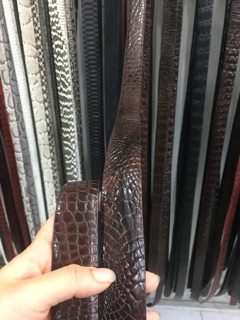 Thắt lưng nam da cá sấu 100%