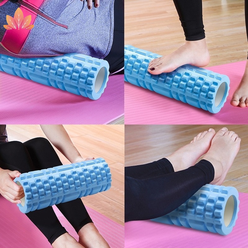 Con lăn xốp mềm hỗ trợ tập yoga/ pilates/ thể hình/ tập cơ lưng