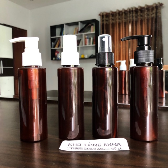 Chai pet nhựa xịt sương, Chai Vòi nhấn nhỏ giọt 100ml / 150ml / 200ml/ 250ml/ 300ml/ 500ml- chai xịt giọt Chiết Mỹ phẩm