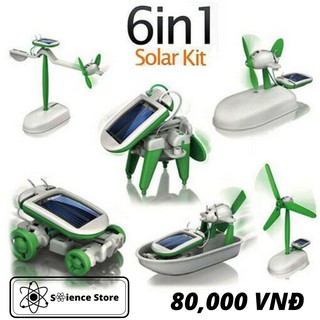 Đồ chơi lắp ráp robot năng lượng mặt trời 6 in 1 (Solar Robot 6 in 1 Kit)