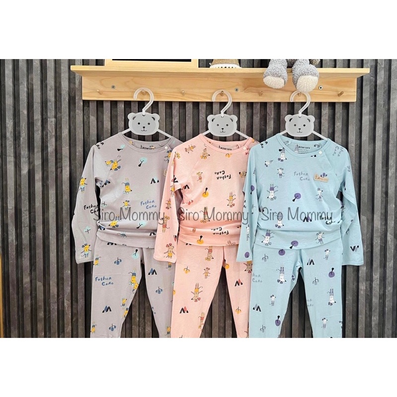 [ Father Care/ Chính Hãng] Bộ cotton mỏng nằm điều hòa cho bé