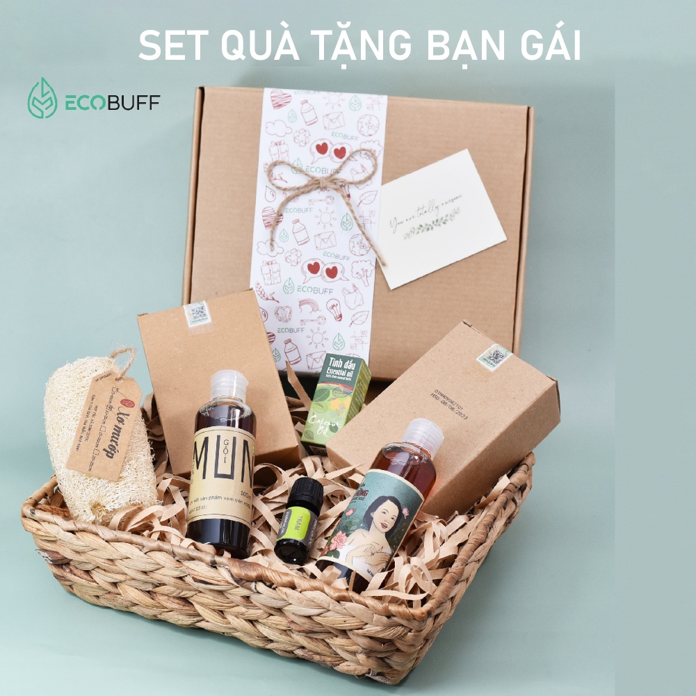 Quà tặng Ecobuff Tặng bạn gái Giftset Quà sinh nhật, quà 8-3, 20-10, Valentine