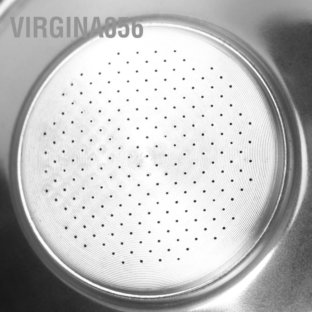 Virgina056 58mm Double Layers Single/Double Doses Filter Basket Semi-Automatic Coffee Machine Bottomless Handle
