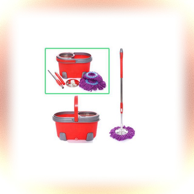 HOT'' Bộ lau nhà 360 độ cao cấp xô lớn Gia Phú Magic Mop ( 2 bông lau - có bánh xe ) MỚI RẺ