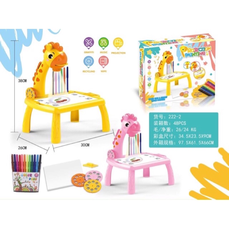 Bàn vẽ có đèn chiếu LOẠI TO SỊN ❤️ đèn chiếu vẽ tranh❤️ bàn vẽ thông minh, bàn vẽ đa năng phát triển tư duy sáng tạo