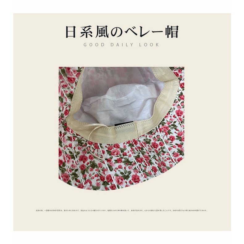 Nón Vành Rộng In Hoa Chống Tia Uv Có Thể Gấp Gọn Thời Trang Mùa Hè Cho Nữ