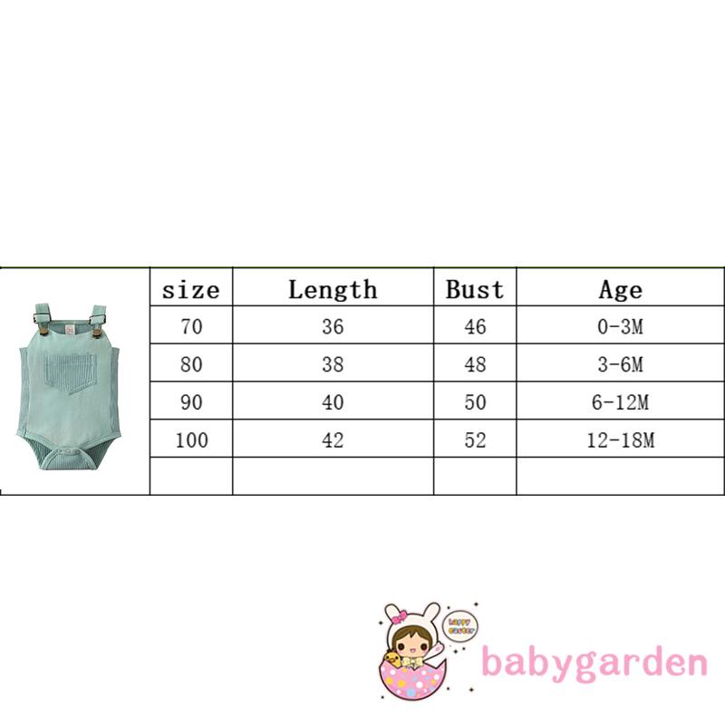 BABYGARDEN-0-18months Unisex Baby Romper, Adjustable Shoulder Straps Sleeveless Patchwork Ribbed Bodysuit Outfit