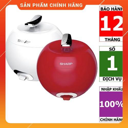 [FreeShip] Nồi cơm điện mini Sharp KS-A08V-WH | KS-A08V-RD 0.72 lít (Hàng chính hãng - Bảo hành 1 năm) 24/7