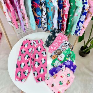 Quần nỉ bông siêu ấm cho bé (set 5 quần)