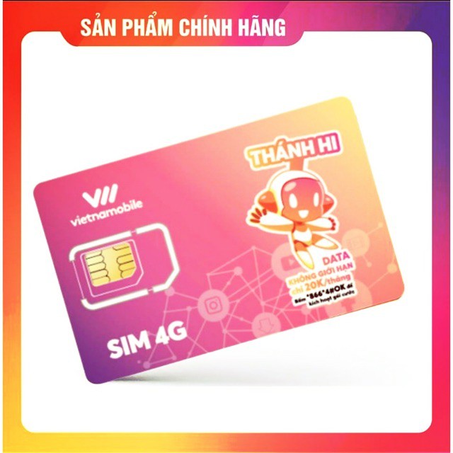 [ Miễn Phí 1 Tháng ) Sim VietNamobile bộ hoà mạng cảm ơn miễn phí vào mạng