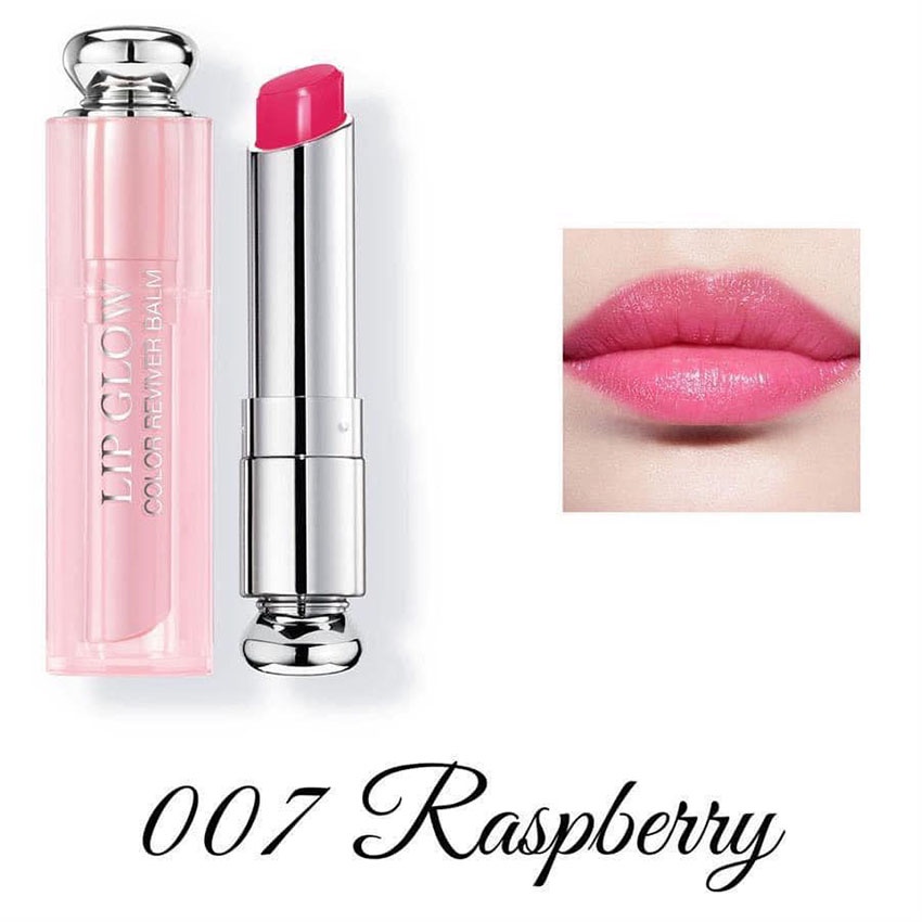 Son Dưỡng Dior 007 Màu Hồng Tím Addict Lip Glow Raspberry Mới Nhất 2021,Dòng Son Dưỡng Cao Cấp,Sang Trọng,Nữ Tính.