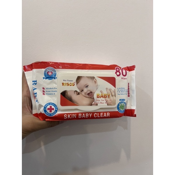 Giấy ướt em bé RISCO 80 tờ