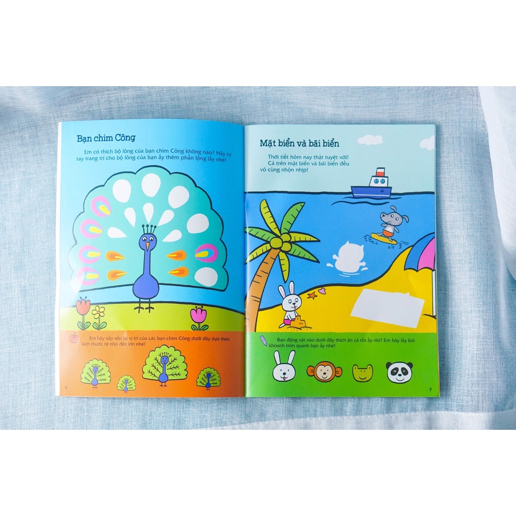 [LIFEMALL9915 - 12% đơn 99K] Sách - 300 miếng bóc dán thông minh sticker cho bé 3-12 tuổi Đinh Tị - LinhKha