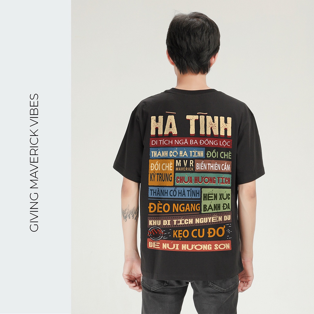 Áo Thun Hà Tĩnh - 63 tỉnh thành phông cotton mát unisex form rộng tay dài lỡ GenZ Ao Ha Tinh under MVR BB4137