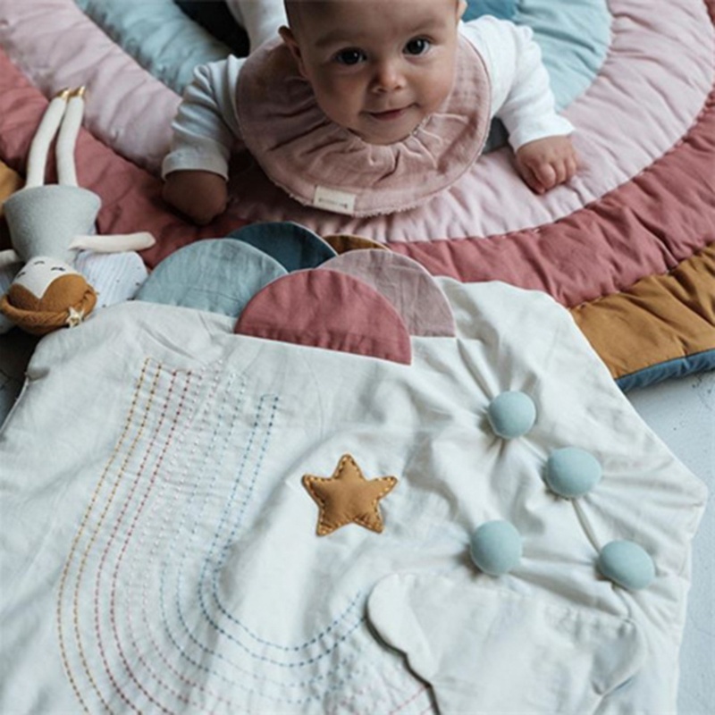 Thảm Bò Màu Cầu Vồng Sáng Tạo Cho Bé