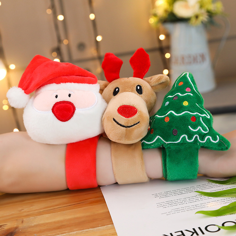 Vòng Đeo Tay Hình Ông Già Noel / Tuần Lộc Nhồi Bông Dễ Thương Sáng Tạo