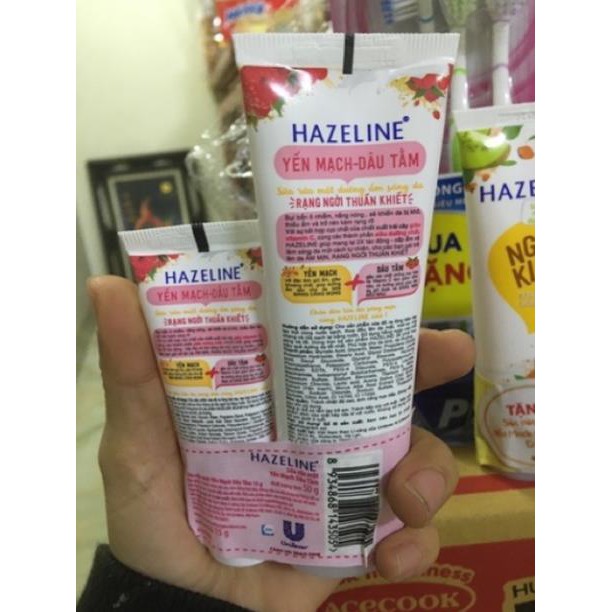 sữa rửa mặt mới của Hazeline 50 g nghệ có quà tặng nhỏ
