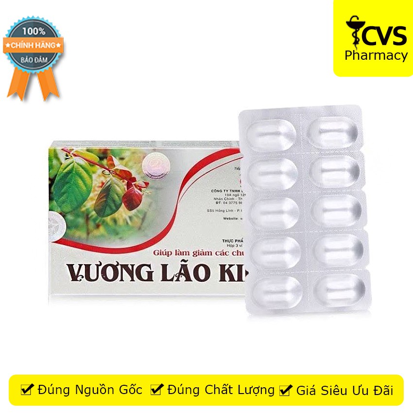 Vương Lão Kiện - Hỗ Trợ Điều Trị Run Chân Tay (30 viên)