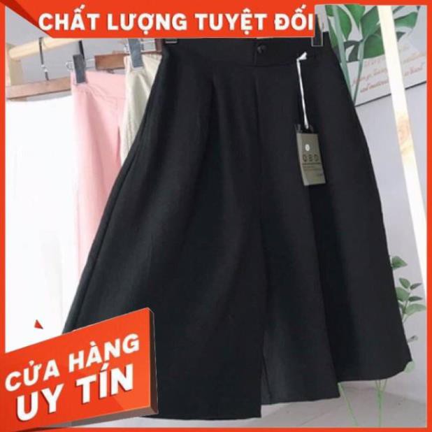 Quần đũi váy ống rộng xếp ly_M540