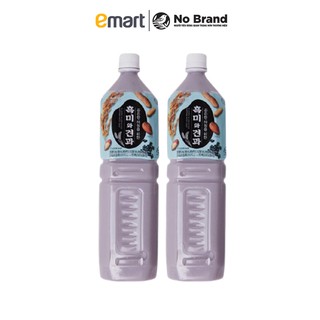 [Combo 2] Nước Gạo Nếp Than Và Hạt Khô No Brand Hàn Quốc Chai 1.5L - Emart VN