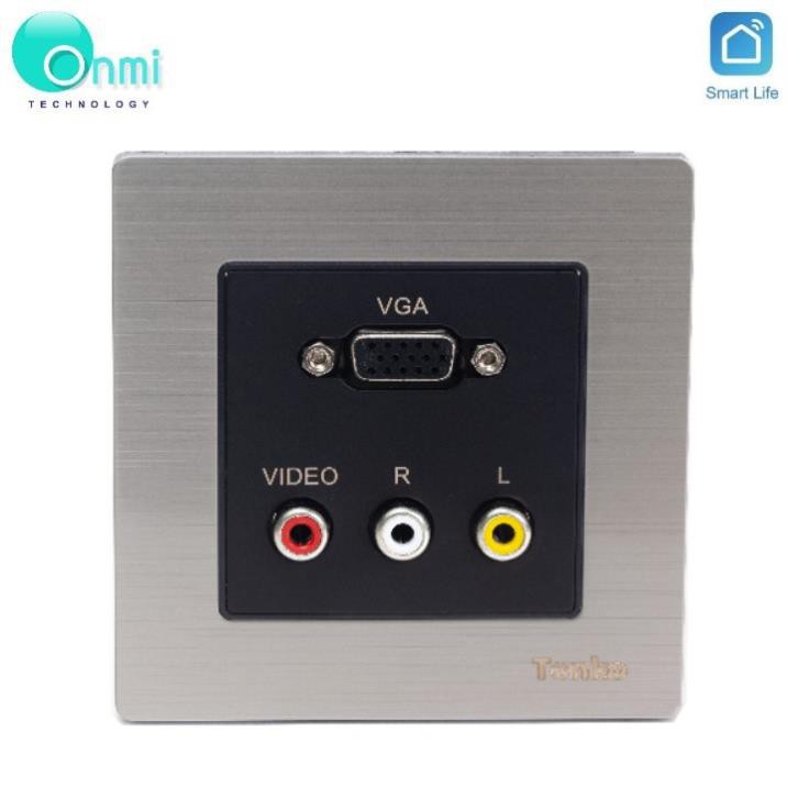 Bán sỉ - Ổ cắm âm tường cổng HDMI và VGA và Audio hàng Tenko - ONMI.VN chính hãng.