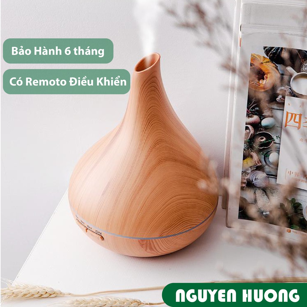 [Chính hãng] Máy tỏa tinh dầu bầu rượu phun hơi sương 500ml - Làm thơm phòng diện tích 40m2