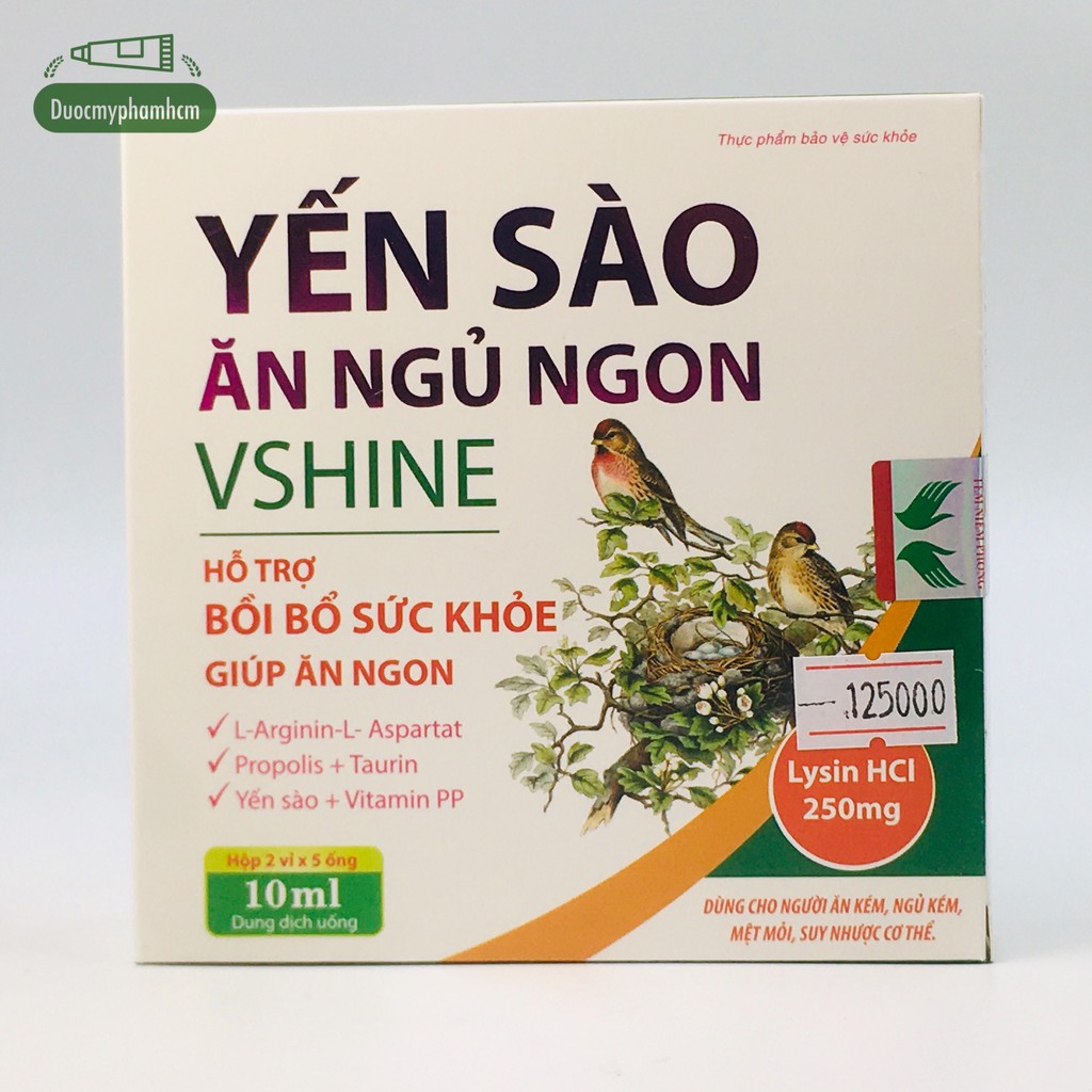 Yến Sào Ăn Ngủ Ngon Vshine - Hỗ Trợ Bồi Bổ Sức Khỏe, Giúp Ăn Ngon