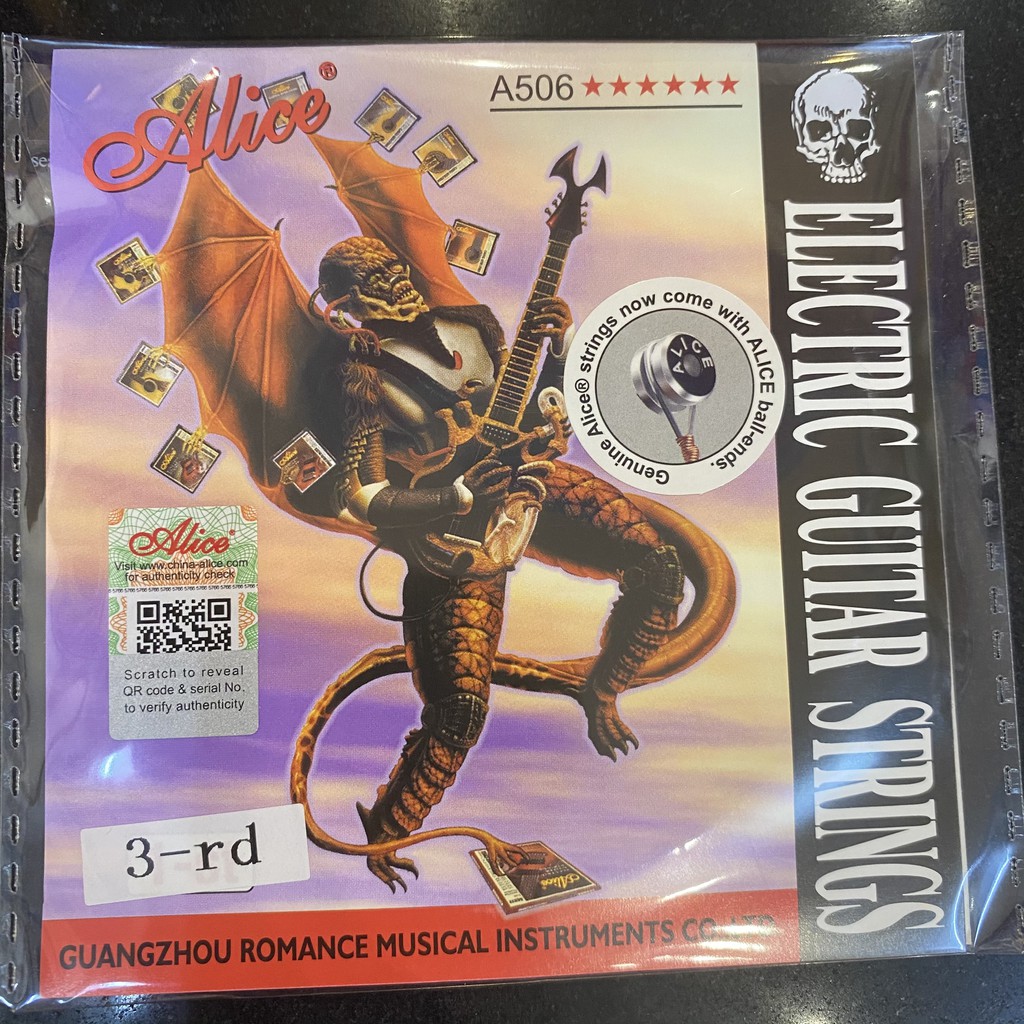 Dây lẻ guitar điện số 1 2 3 Alice
