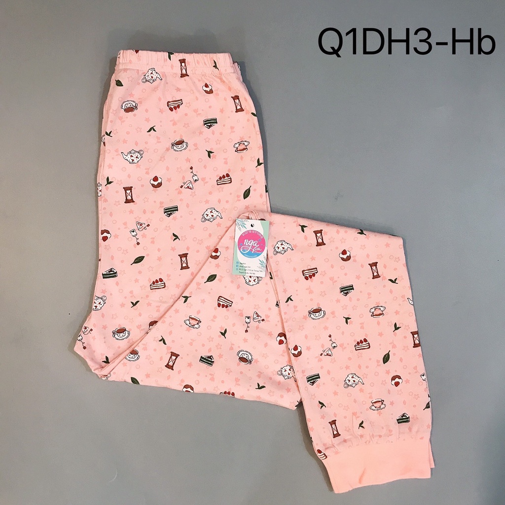Quần thun dài họa tiết nhiều mẫu Nga Fish Q1DH3