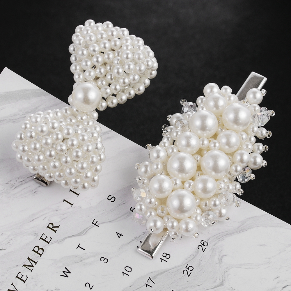 Kẹp tóc nữ đính ngọc thời trang Hàn Quốc xinh xắn