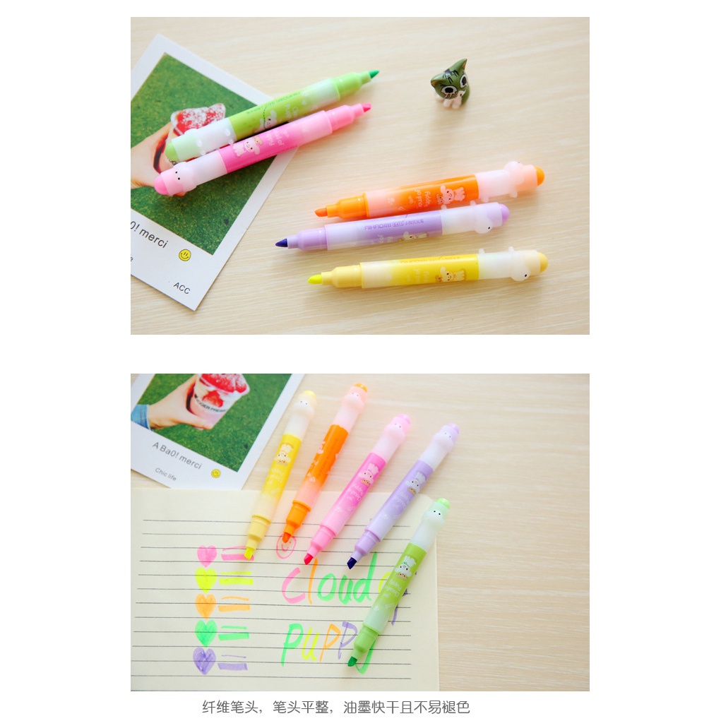 Bộ 6 Bút Dạ Quang Nhiều Màu Sắc