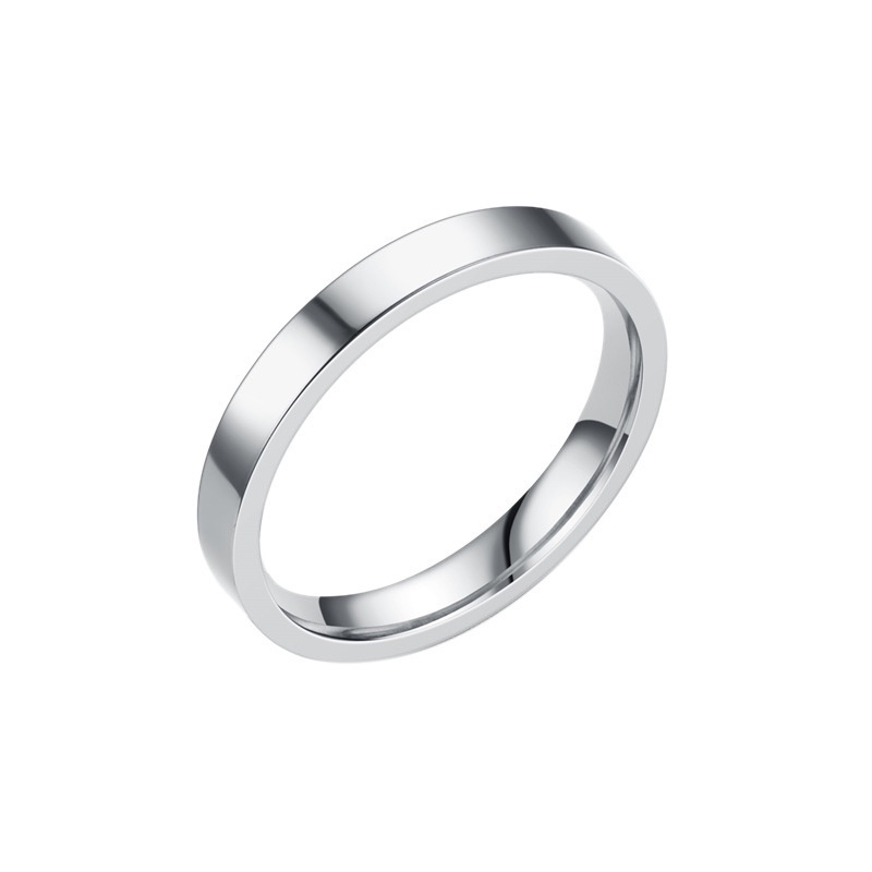 Nhẫn Thép Không Gỉ Thiết Kế Đơn Giản Cho Nam Và Nữ