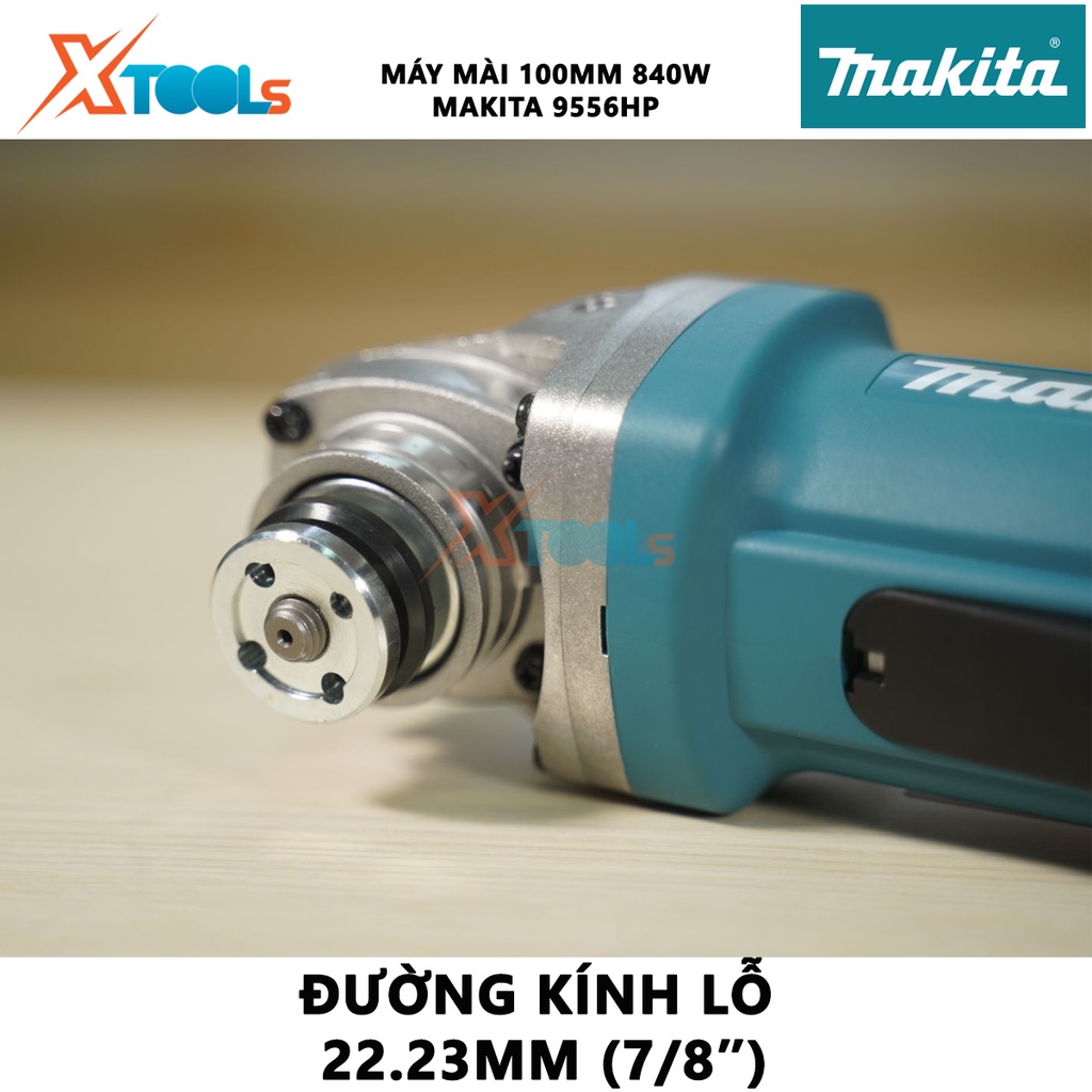 Máy mài góc Makita 9556HP | máy mài cầm tay công tắc bóp công suất 840W tốc độ không tải 11000 rpm [CHÍNH HÃNG]