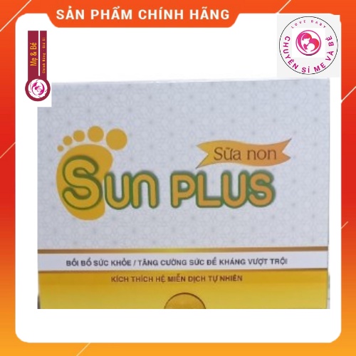 Sữa Non Sunplus giúp bé ngủ ngon sâu giấc, giảm ốm vặt hộp 30 gói