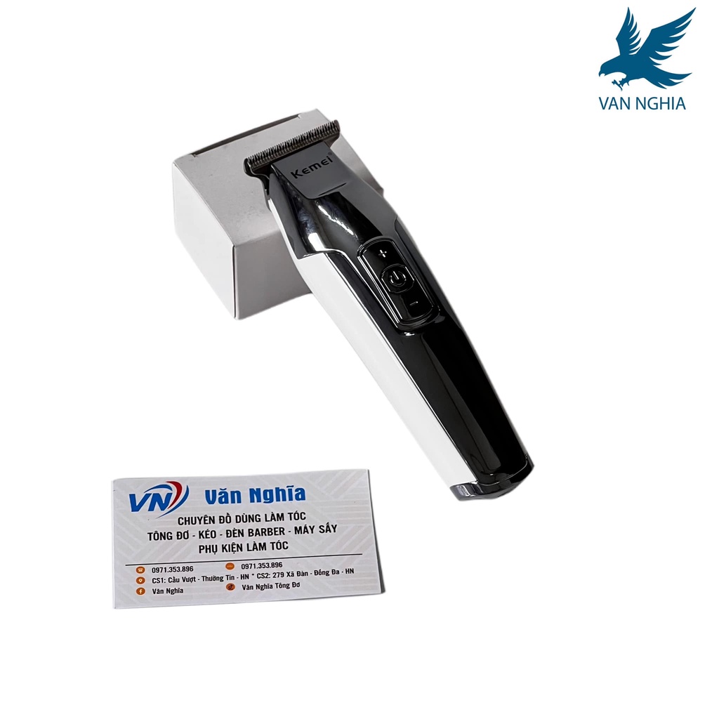 Tông đơ chấn viền Kemei 5027 lưỡi đã mài chuốt máy khỏe chạy êm pin trâu bảo hành 6 tháng