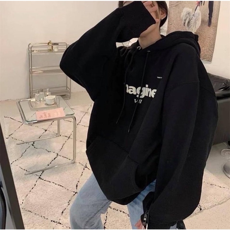Áo Hoodie “ imagine “ chất Nỉ Bông mịn ấm form rộng Unisex Nam/ Nữ [Ảnh thât bởi Chilif] | BigBuy360 - bigbuy360.vn