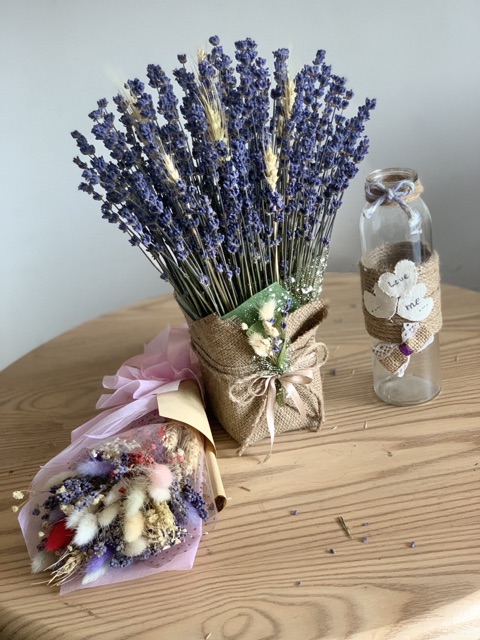 Giỏ hoa lavender