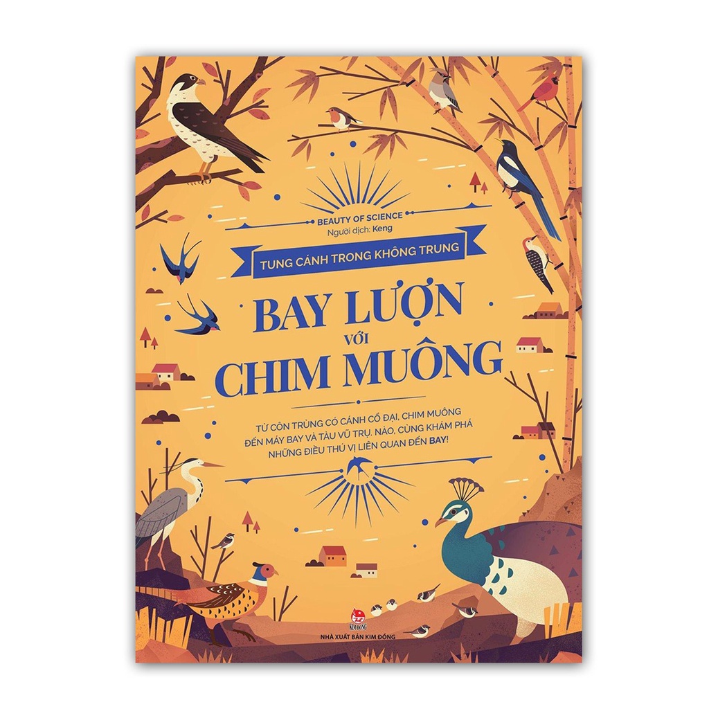 Sách - Tung Cánh Trong Không Trung - Bay Lượn Với Chim Muông - Kim Đồng
