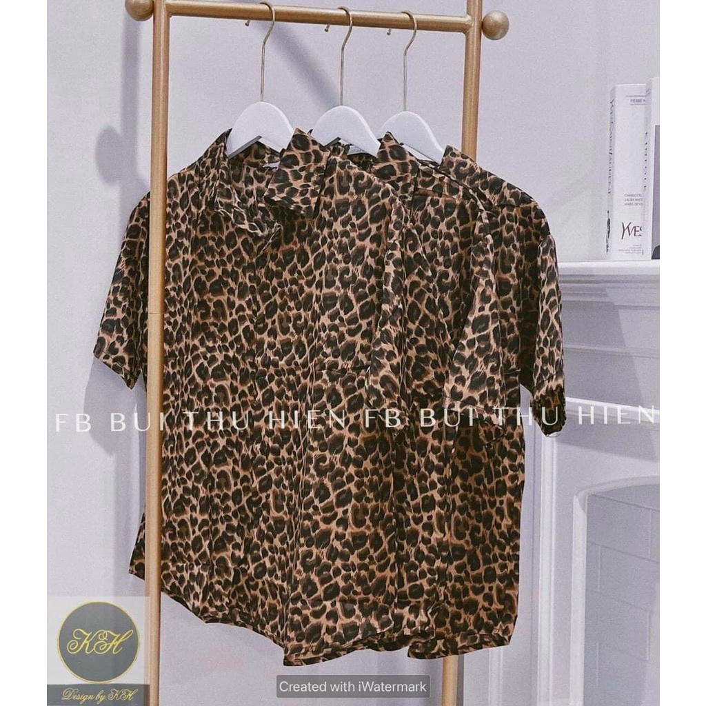 Áo sơ mi da beo form rộng tay lỡ cực hot , chất kate lụa mềm mịn thoải mái