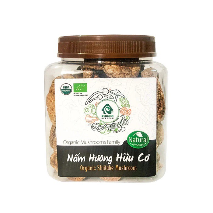 Nấm hương khô (size:M) organic Hộp 150g