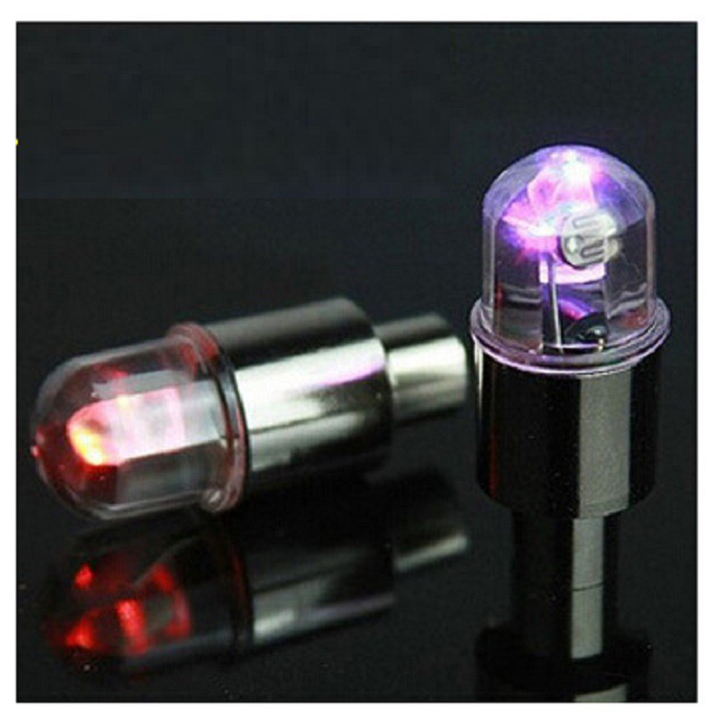 Combo 2 đèn led gắn van xe đạp nhấp nháy siêu sáng độc đáo dễ dàng lắp đặt giúp bạn an toàn hơn