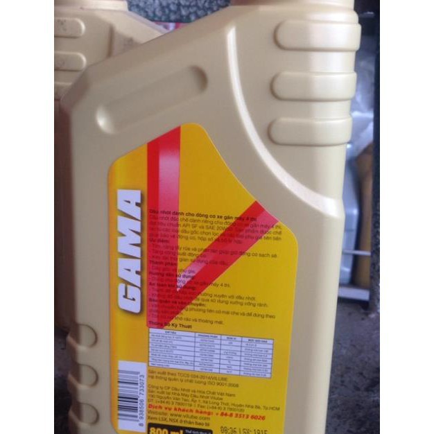 Dầu nhớt xe máy Vilube 0,8l 20w50