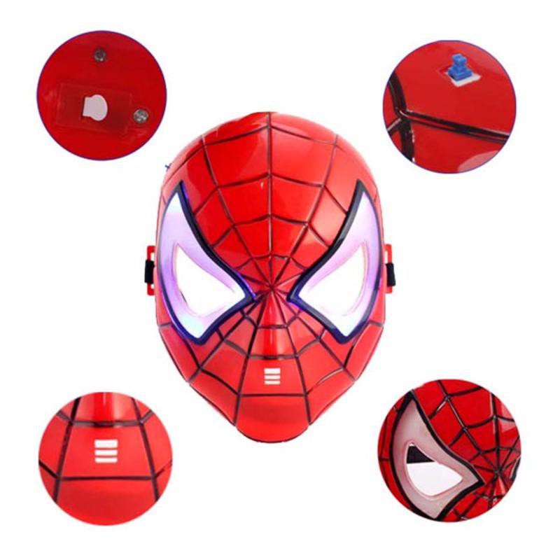 Đồ Chơi Mặt Nạ Người Nhện Có ĐÈN và NHẠC giúp bé hóa thân thành Siêu Anh Hùng - Mask Spiderman WL7790 ( Màu Đỏ )