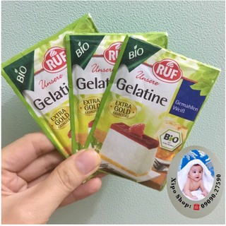 (Date 2027) Bột Gelatine Hữu Cơ Ruf 9g