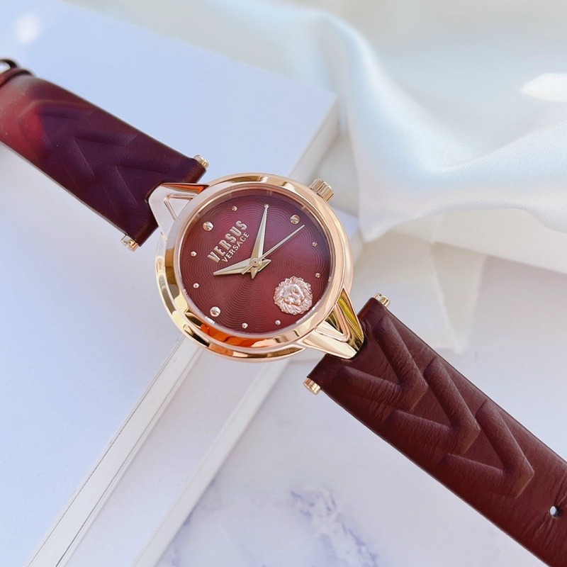Đồng hồ nữ Versus dây da, mặt 30mm