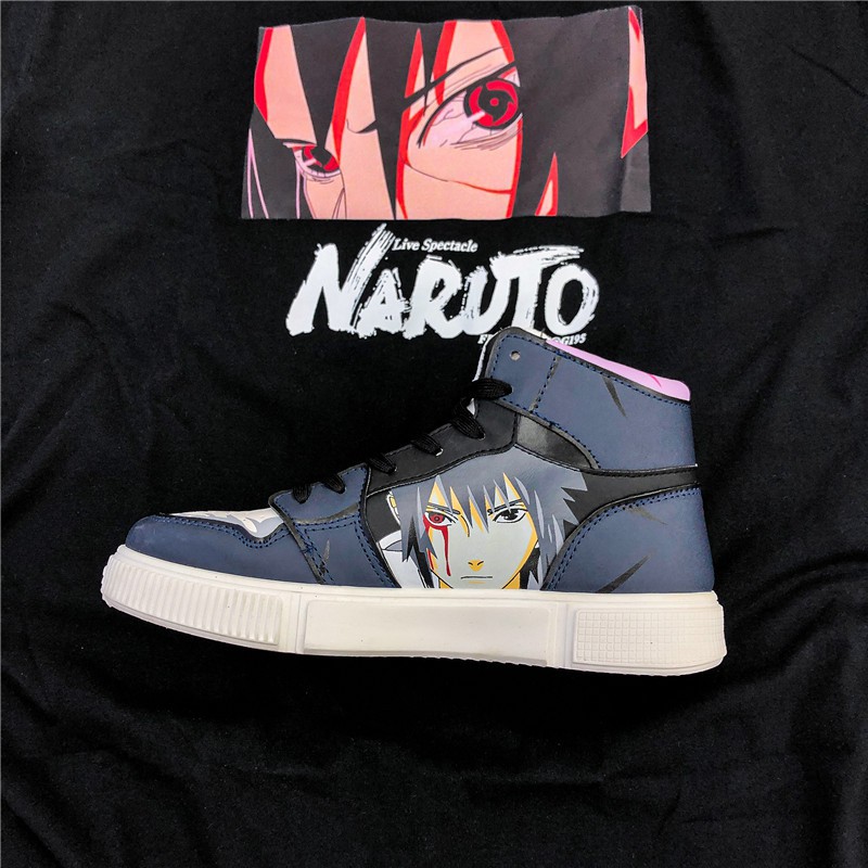 Giày thể thao bóng rổ jordan Air Force 1 họa tiết ninja naruto Size 35-44